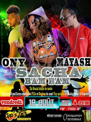 Ony‍ , Mayash‍ & Sacha Bam Bam‍ en concert au JAO'S PUB‍