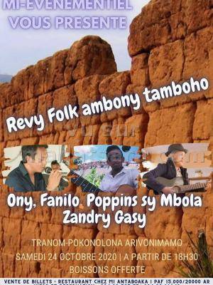 Ony Rakotomalala, Fanilo Poppin's, Mbola Talenta, Zandry Gasy reçu folk Anbon tamboho Tranompokonolona Arivonimamo