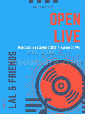 Open live au Urban Café Antsahabe‍ avec Lal & Friends‍
