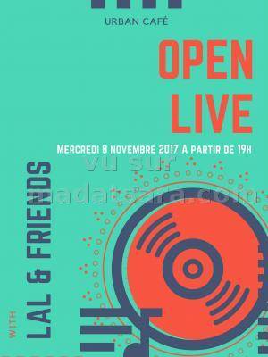 Open live avec Lal & Friends - Urban Café Antsahabe