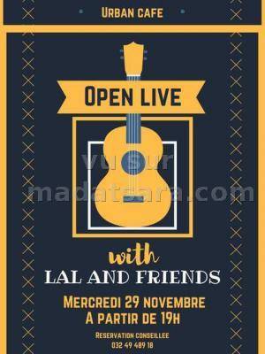 Open live avec Lal & Friends Urban Café Antsahabe