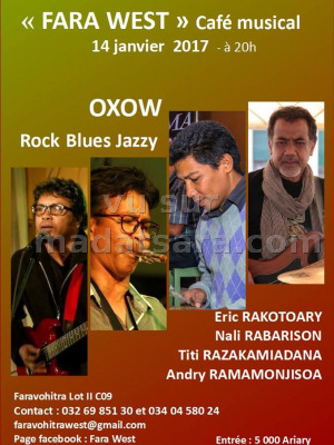 Oxow‍ : Eric Rakotoary‍, Nali Rabarison‍, Titi Razakamiadana‍ & Andry Ramamonjisoa‍ - rock blues jazzy au Fara West Faravohitra‍