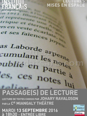 Passage de lecture par la compagnie Miangaly Théâtre - IFM Analakely