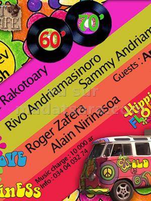 Peace and love hapiness - Eric Rakotoary, Rivo Andriamasinoro, Sammy Andriamanoro, Roger Zafera et Alain Nirinasoa au Piment Café