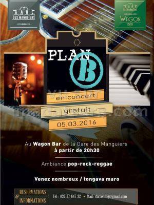 Plan B en concert au Wagon Bar de la gare des Manguiers