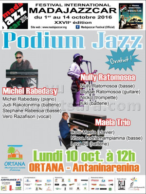 Podium Jazz avec Nully‍ Ratomosoa & Maëla Trio - Ortana Antaninarenina‍