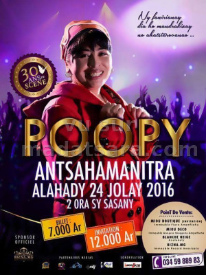 Poopy - 30 ans de scène à Antsahamanitra