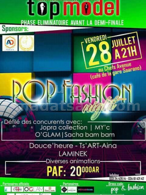 Pop fashion night au Café de la Gare Soarano‍