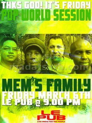 Pop World Session avec Mem's Family au Le Pub
