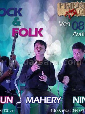 Poun, Mahery et Nini - Rock & Folk au Piment Café