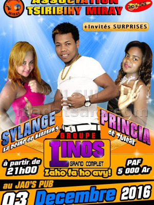 Princia‍, Linos‍ & Sylange‍ au JAO'S PUB‍ - Association Tsiribihy Miray