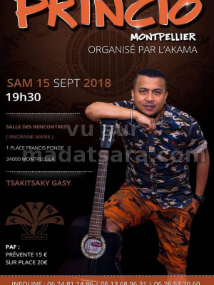 Princio‍ en concert Salle des rencontres Montpellier