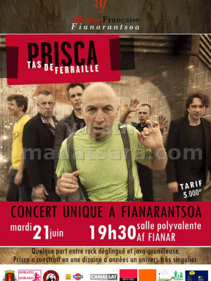 Prisca en concert à l'Alliance Française de Fianarantsoa