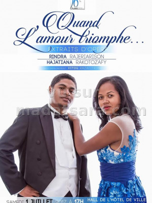 Quand l'amour triomphe avec Rindra Rajeriarison‍ & Hajatiana Rakotozafy‍ accompagné par Vitou Razafitrimo‍ - Hotel de Ville Analakely Antananarivo‍