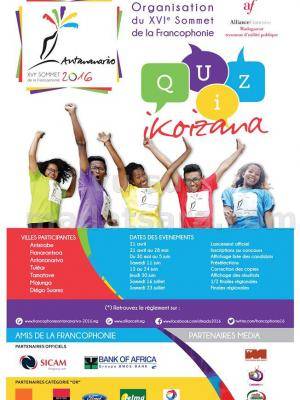 Quiz Ikoizana 15è sommet de la francophonie