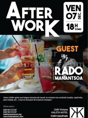 Rado Manantsoa‍ - after work - Café Vintana Kaleta Hotel Fort-Dauphin