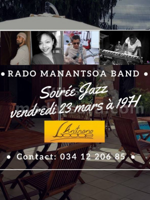 Rado Manantsoa‍ band soirée jazz An-trano Lodge Nanisana‍