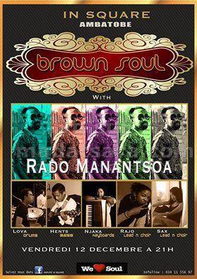 Rado Manantsoa Brown Soul en concert au In Square Ambatobe