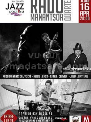 Rado Manantsoa Quartet en concert au Paprika