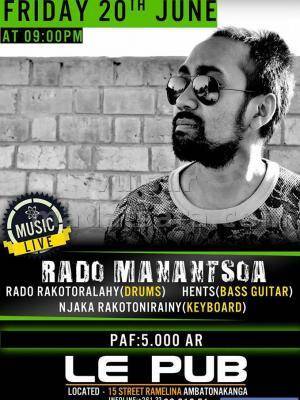 Rado Ramanantsoa en concert au Le Pub