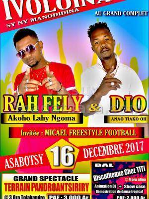 Rah Fely & Dio au grand complet Terrain Pandroantsiriry
