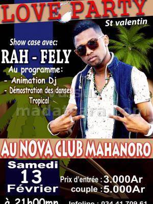 Rah-Fely - love party Saint-Valentin au Nova Club Mahanoro