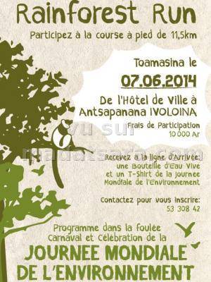 Rainfores Run Course à pied de 11,5 km de l'hotel de ville à Antsapanana Ivoloina