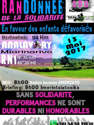 Randonnée de la solidarité - Analavory Miarinarivo