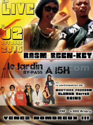 Rasm - Reen - Key en live - Le Jardin By-Pass