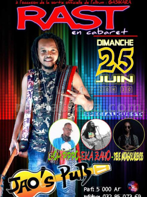 Rast‍ en concert au JAO'S PUB‍ avec Eka Zaho‍ , Steve Madagascarenss, Lhom Pippo‍