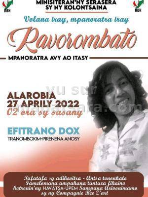 ravorombato Efitrano Dox Tranombokim-pirenena Anosy