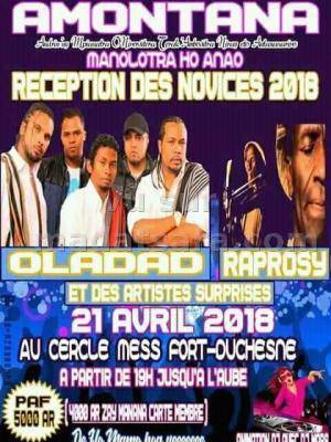 Reception des novices 2018 Cercle Mess Fort-Duchesne avec Oladad & Raprosy-Ratsimba