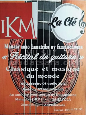 Récital de guitare classique et musique du monde - IKM Ivon-toeran'ny Kolontsaina Malagasy‍