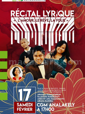Récital Lyrique "L'amour, le rêve, la folie" - CGM Analakely‍