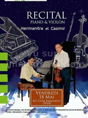 Recital piano & violon Casimir & Herimanitra Ranaivo CGM Analakely