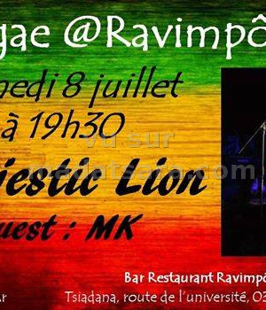 Reggae amin'ny Bar Restaurant Ravimpôntsy - avec Majestic Lion‍