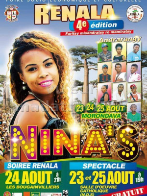 Renala 4è édition - Les Bougainvilliers Morondava‍ , Salle d'oeuvre Catholique Morondava‍ avec Nina's‍ , Andrarangy