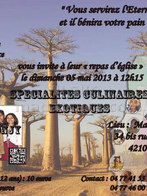 Spécialités Culinaires exotiques
Quelques vidéos de Tarika Vonjy
[videos artiste=tarika-vonjy]