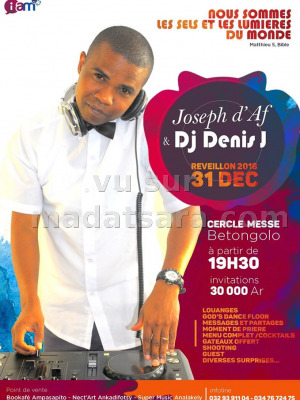 Réveillon anaty fiderana Cercle Mess de Betongolo‍ avec Joseph d'AF‍ et Dj Denis‍
