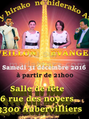 Réveillon évangélique - Salle des fêtes Aubervilliers‍