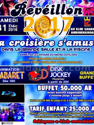 Réveillon la croisière s'amuse - Klub Sahameva Ambohimangakely‍
