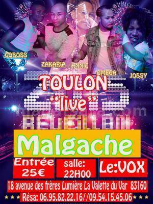 Réveillon Toulon Live avec Omega, Goboss, Zakaria, Annie et Jossy à la salle Le Vox