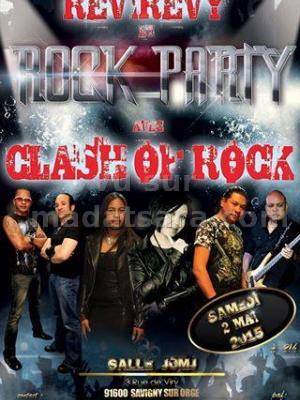 Revirevy Rock party avec Clash of Rock à la salle JOMJ Savigny sur Orge