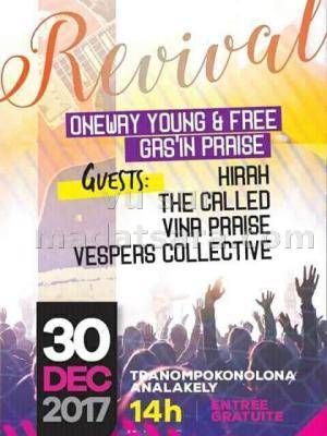 Revival  avec Oneway Young, Free Gas'in Praise, Hirah, The Called, Vina Praise, Vespers Collective