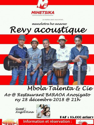 Revy acoustique - Mbola Talenta‍ - Restaurant Barao Anosizato
