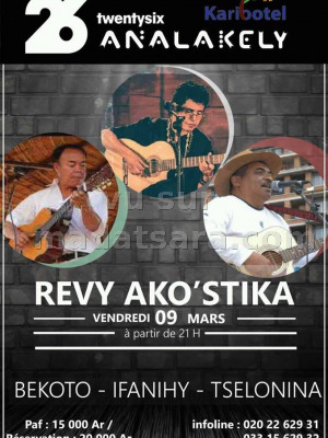 Revy ako'stika avec Bekoto‍ , Tselonina‍ & Ifanihy‍ - Karibotel Twenty Six 26‍