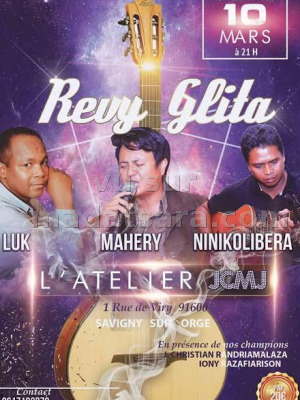 Revy glita avec Luk‍ , Mahery‍ & Nini Kolibera‍ - L'Atelier - Savigny-Sur-Orge - France‍