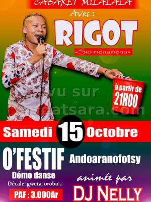 Rigot‍ cabaret milalala O!Festif Rasta Andoharanofotsy‍ animé par Nelly J‍