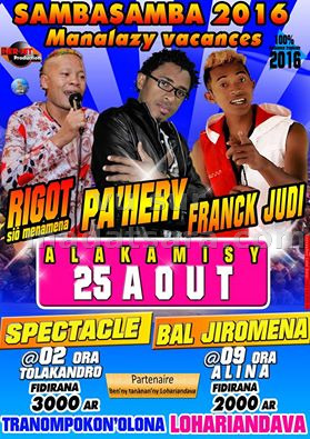 Rigot, Pa'Hery & Franck Judi - Sambasamba 2016 - Tranompokonolona Lohariandava