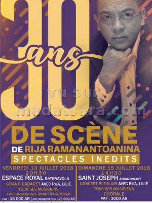 Rija ramanantoanina 30 ans de scène Fianarantsoa